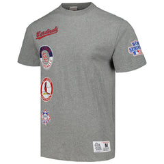 St. Louis Cardinals Mitchell & Ness Cooperstown Collection City Collection T-Shirt - Heather Gray - Mitchell & Ness Lifestyle