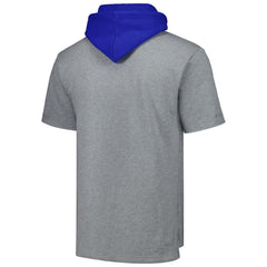 Atlanta Braves Mitchell & Ness Postgame Short Sleeve Pullover Hoodie - Heather Gray - Mitchell & Ness Sale