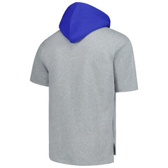 Los Angeles Dodgers Mitchell & Ness Postgame Short Sleeve Pullover Hoodie - Heather Gray - Mitchell & Ness Online