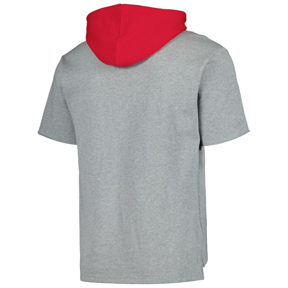 St. Louis Cardinals Mitchell & Ness Postgame Short Sleeve Pullover Hoodie - Heather Gray - Mitchell & Ness Online