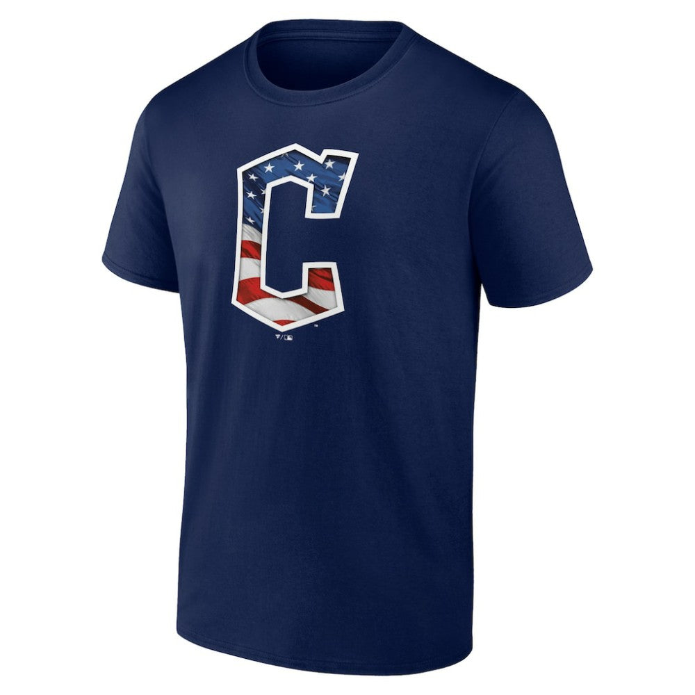 Cleveland Guardians Banner Wave Team T-Shirt - Navy - MLB Online