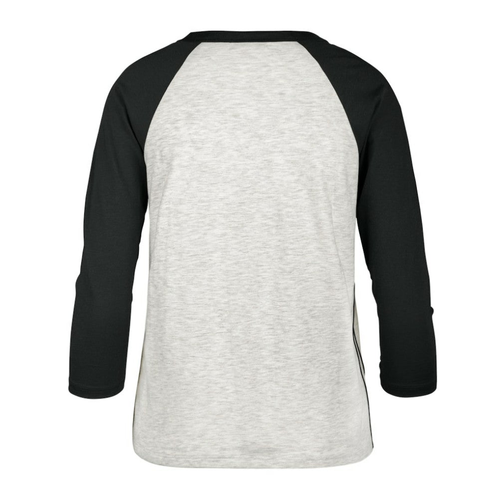 Washington Nationals '47 Women's City Connect Retro Daze Ava Raglan 3/4-Sleeve T-Shirt - Gray - 47 brand on Sale
