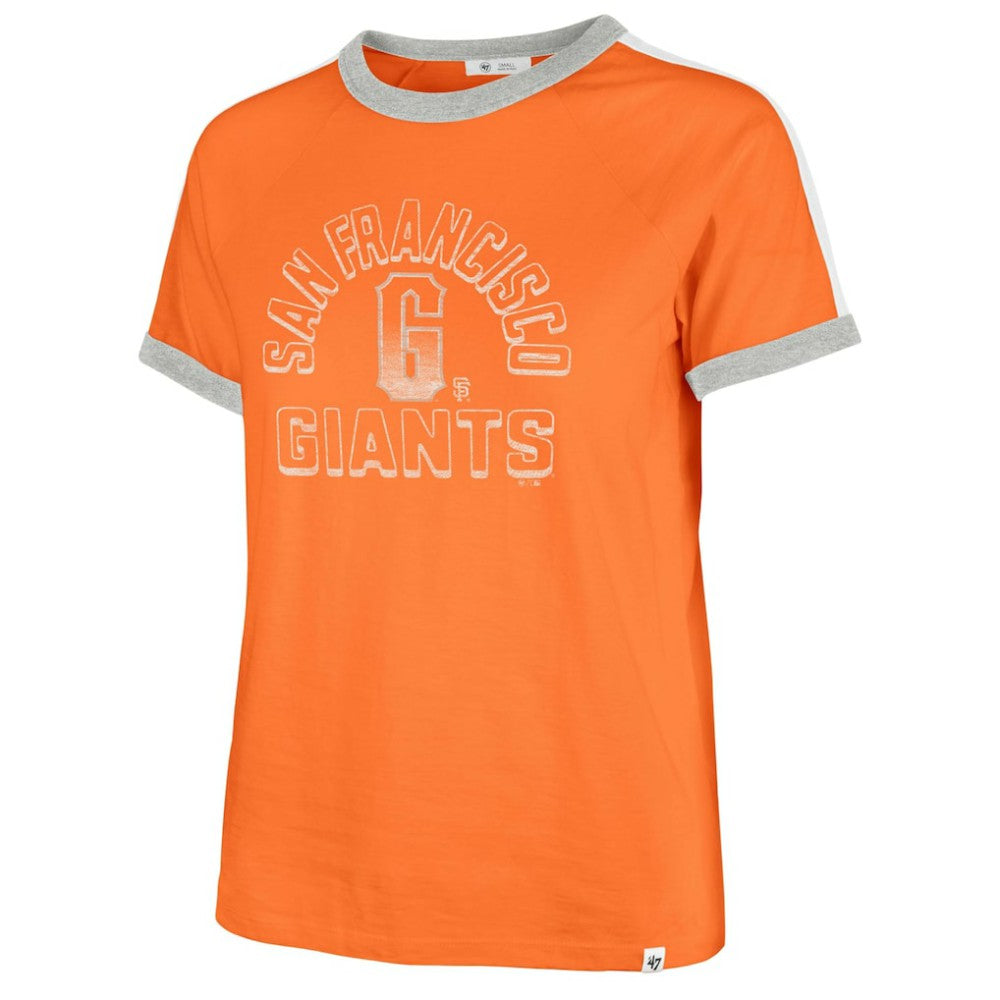 San Francisco Giants '47 Women's City Connect Sweet Heat Peyton T-Shirt - Orange - 47 brand Lifestyle