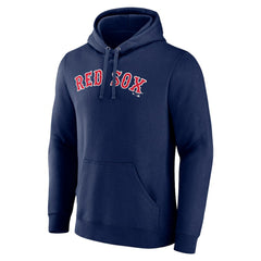 Boston Red Sox Official Wordmark Fitted Pullover Hoodie - Navy - MLB Online