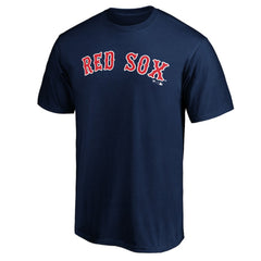 Boston Red Sox Official Wordmark Team T-Shirt - Navy - MLB Lifestyle