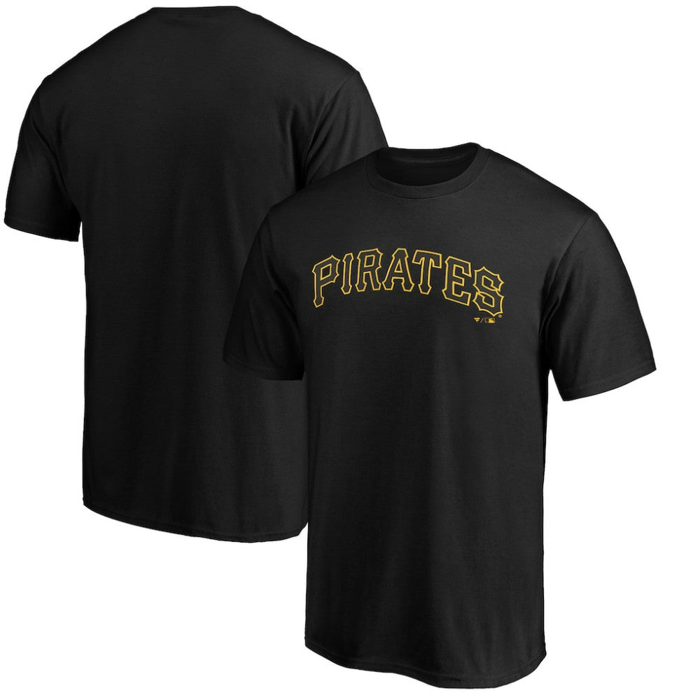Pittsburgh Pirates Official Wordmark Team T-Shirt - Black - MLB Online