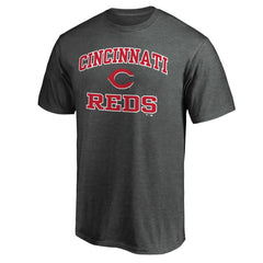 Cincinnati Reds Heart & Soul T-Shirt - Charcoal - MLB Lifestyle
