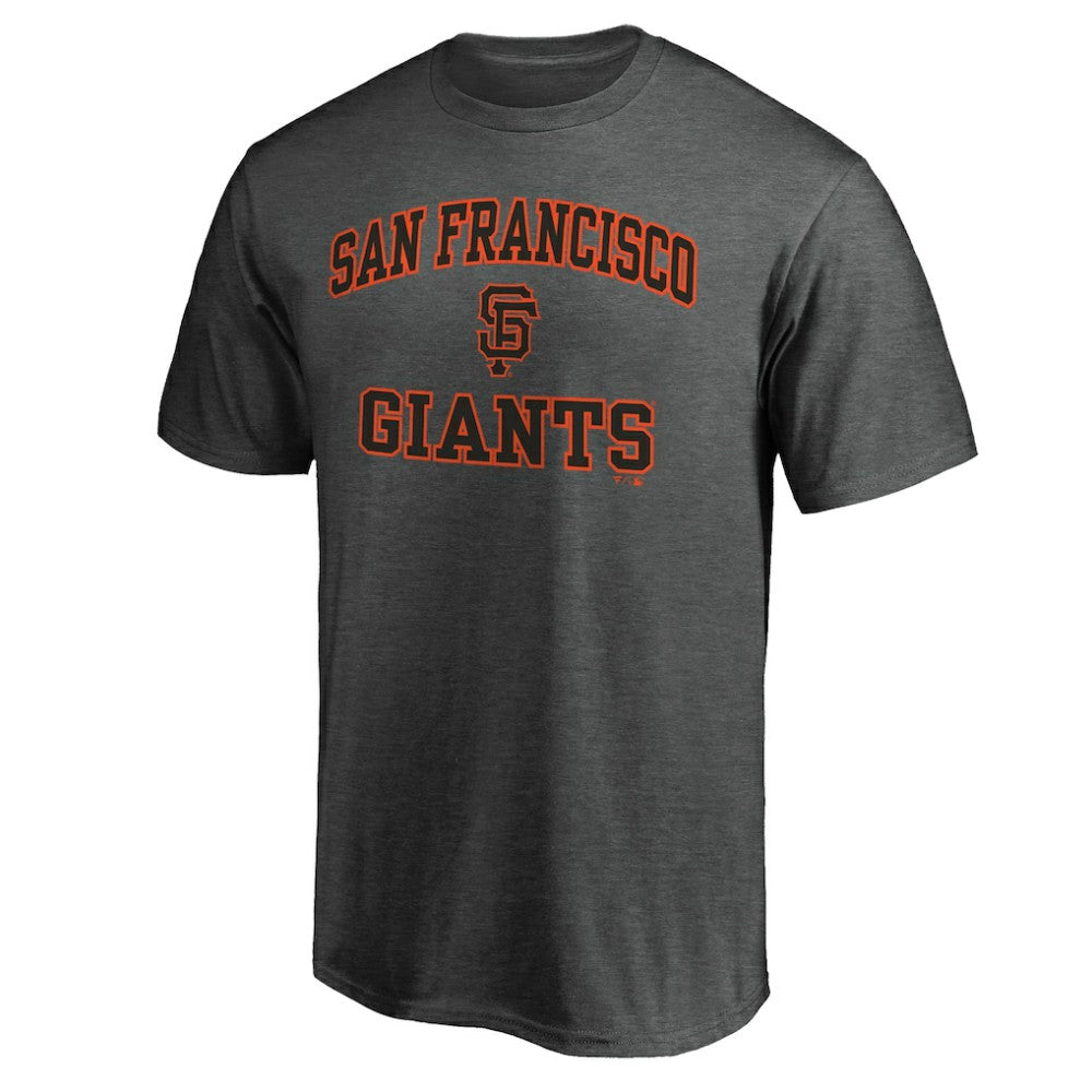San Francisco Giants Heart & Soul Team Logo T-Shirt - Charcoal - MLB on Sale