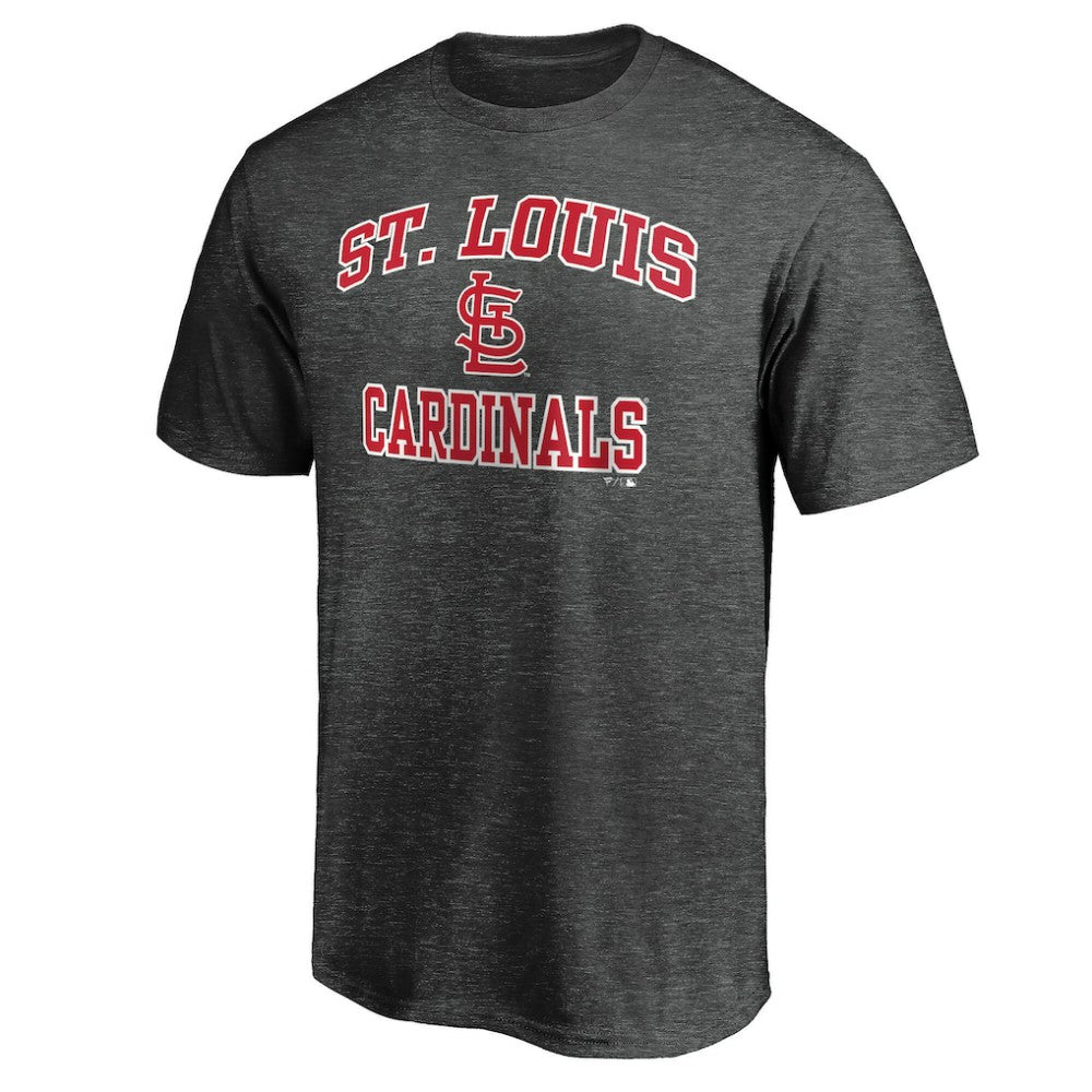 St. Louis Cardinals Heart & Soul Team Logo T-Shirt - Charcoal - MLB Discount