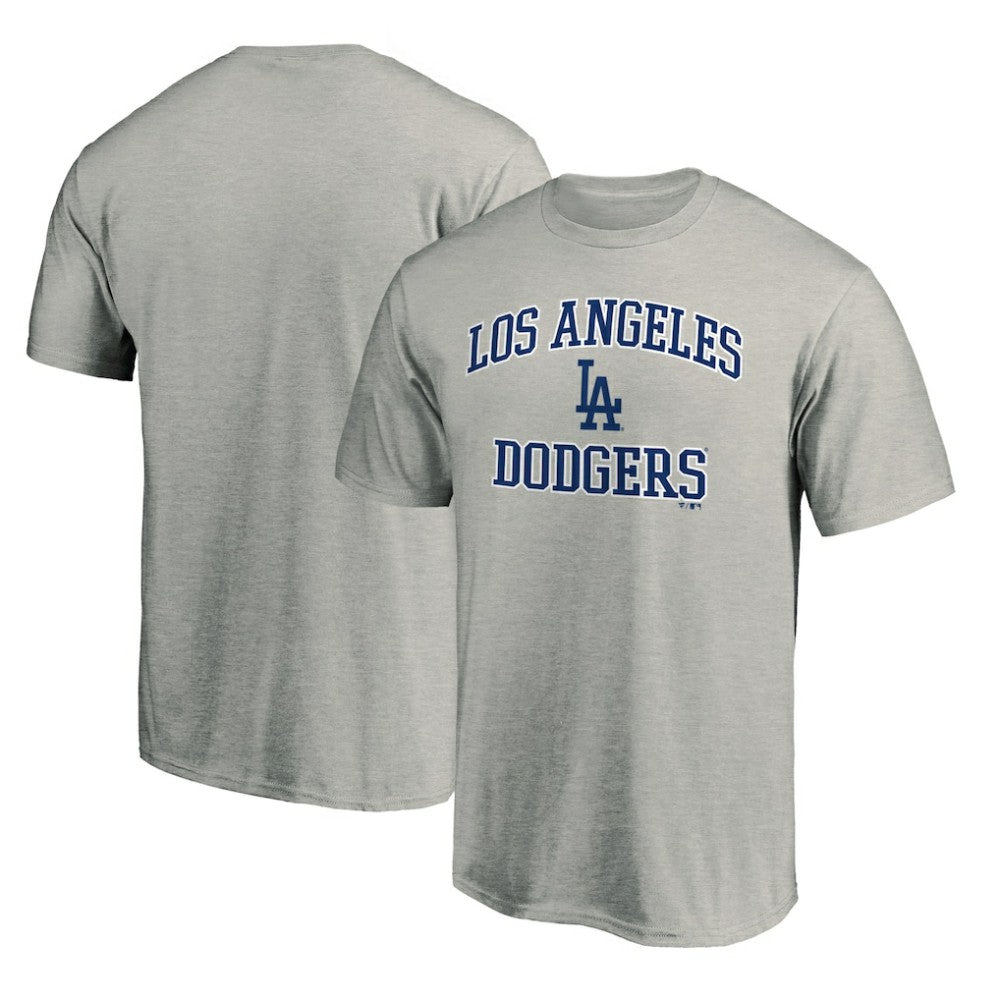 Los Angeles Dodgers Heart & Soul T-Shirt - Heather Gray - MLB Lifestyle