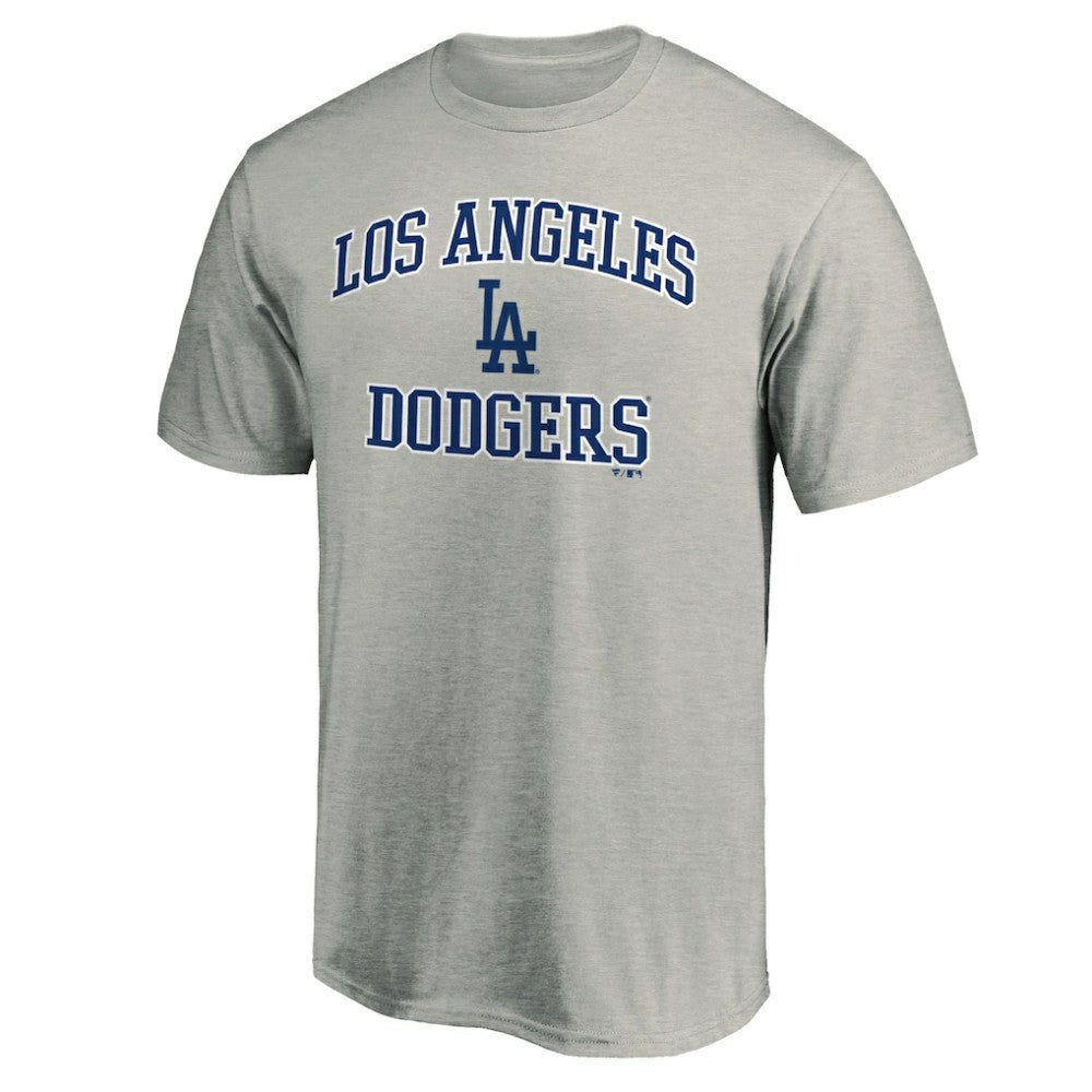 Los Angeles Dodgers Heart & Soul T-Shirt - Heather Gray - MLB Lifestyle