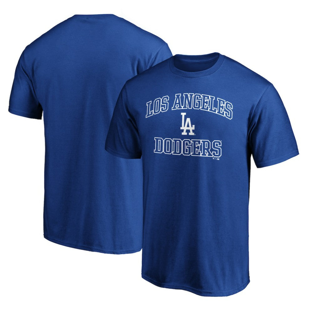 Los Angeles Dodgers Heart & Soul Team Logo T-Shirt - Royal - MLB Sale