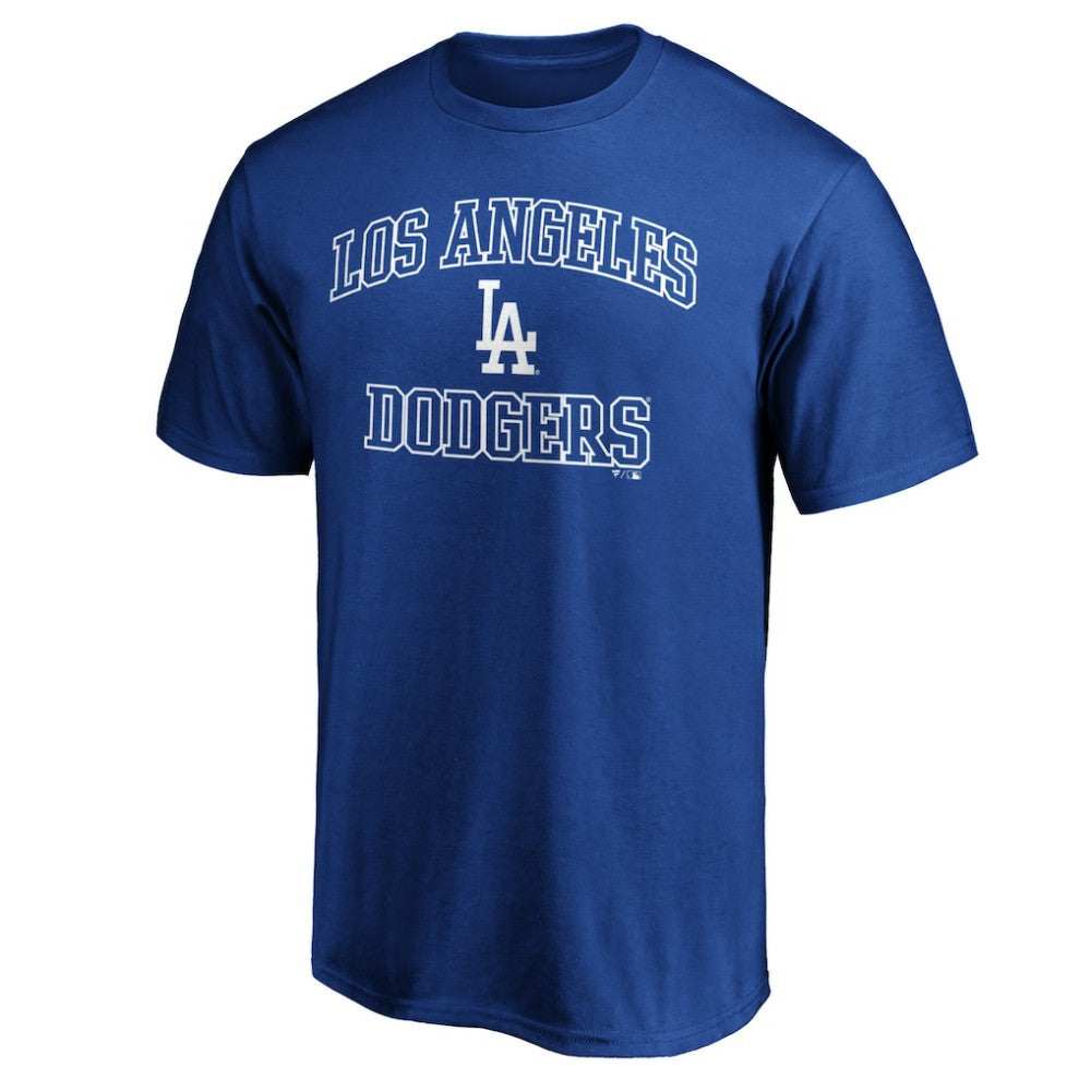 Los Angeles Dodgers Heart & Soul Team Logo T-Shirt - Royal - MLB Sale