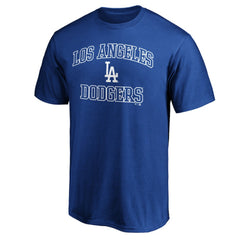 Los Angeles Dodgers Heart & Soul Team Logo T-Shirt - Royal - MLB Sale