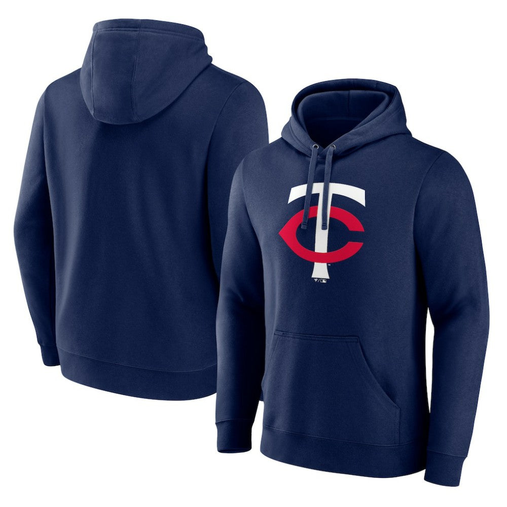 Minnesota Twins Official Team Logo Pullover Hoodie - Navy - MLB Lifestyle