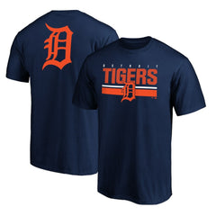 Detroit Tigers End Game Team Wordmark T-Shirt - Navy - MLB Discount