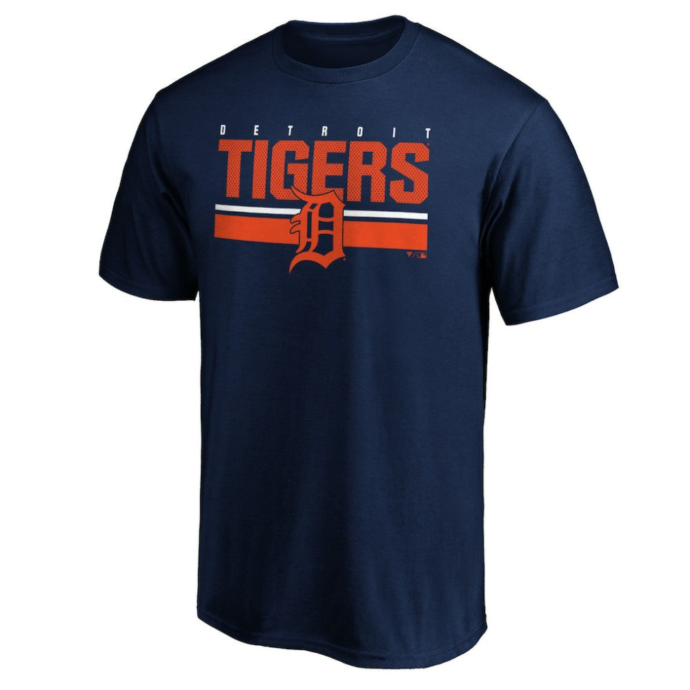 Detroit Tigers End Game Team Wordmark T-Shirt - Navy - MLB Discount