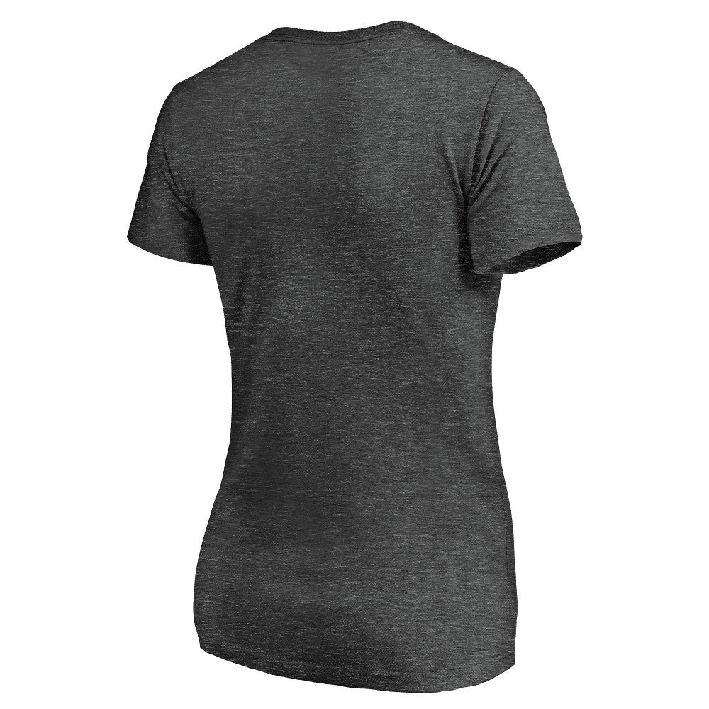 Los Angeles Angels Women's Core Team Lock Up V-Neck T-Shirt - Charcoal - MLB Online