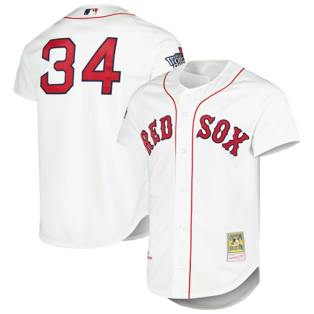 David Ortiz Boston Red Sox Mitchell & Ness Cooperstown Collection Authentic Jersey - White - Mitchell & Ness Online