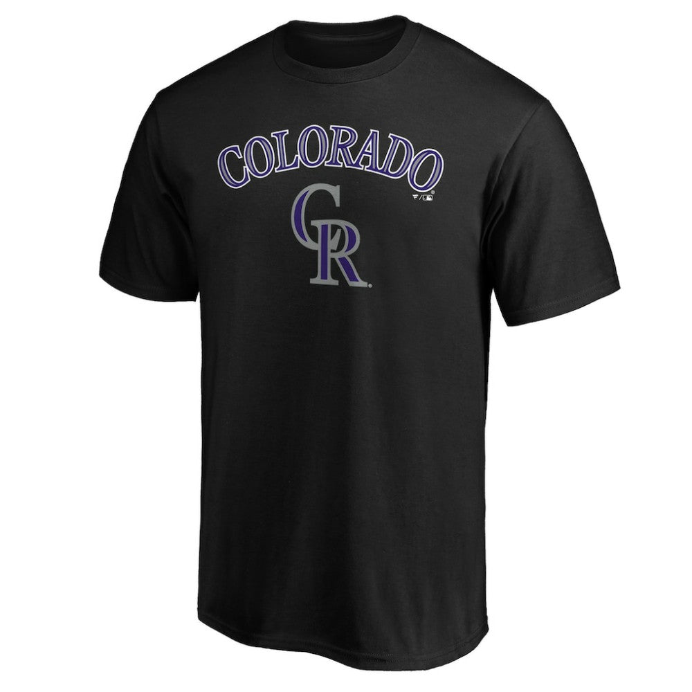 Colorado Rockies Team Lock Up Wordmark T-Shirt - Black - MLB Online