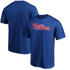 Philadelphia Phillies Official Team Wordmark T-Shirt - Royal - MLB on Sale