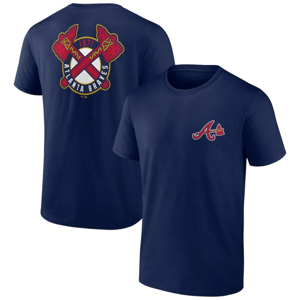 Atlanta Braves Bring It T-Shirt - Navy - MLB Discount