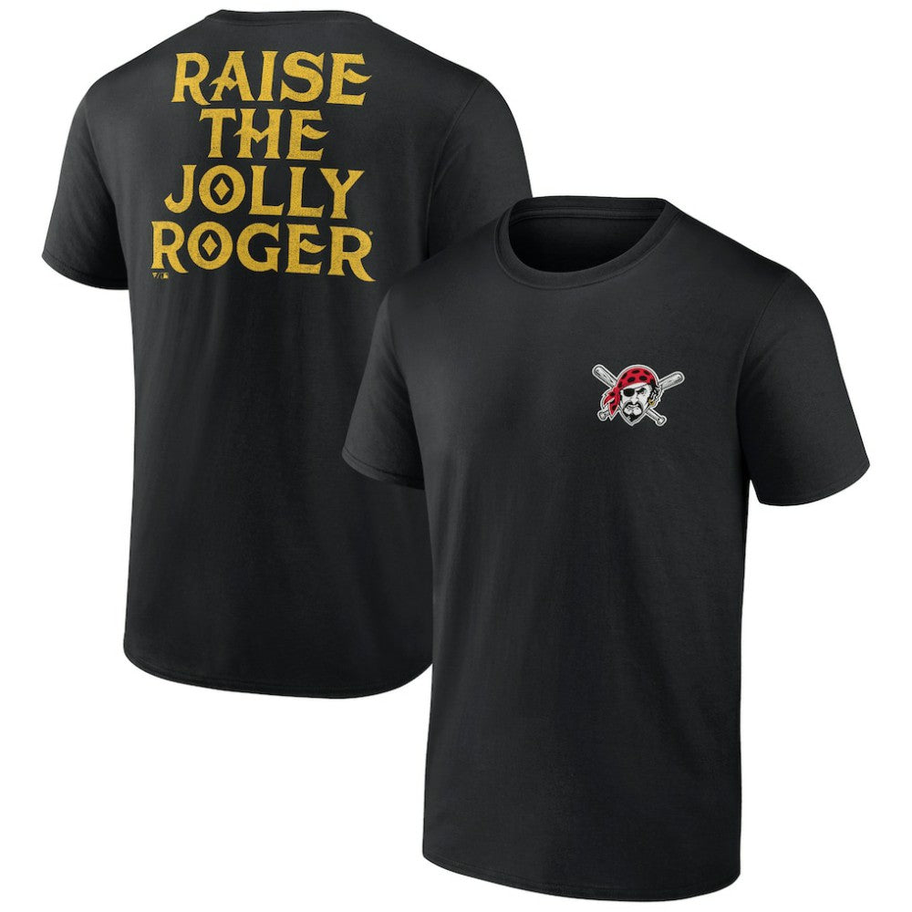 Pittsburgh Pirates Raise The Jolly Roger Bring It T-Shirt - Black - MLB Lifestyle