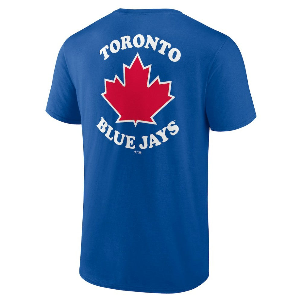 Toronto Blue Jays Bring It Maple Leaf T-Shirt - Royal - MLB Discount