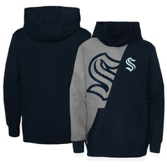 Seattle Kraken Preschool Unrivaled Pullover Hoodie - Gray/Deep Sea Blue - NHL 5309924