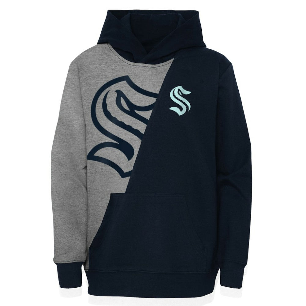 Seattle Kraken Preschool Unrivaled Pullover Hoodie - Gray/Deep Sea Blue - NHL 5309924