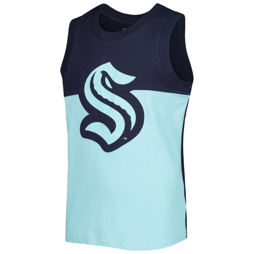 Seattle Kraken Youth Revitalize Tank Top - Light Blue/Dark Sea Blue - NHL 5310098