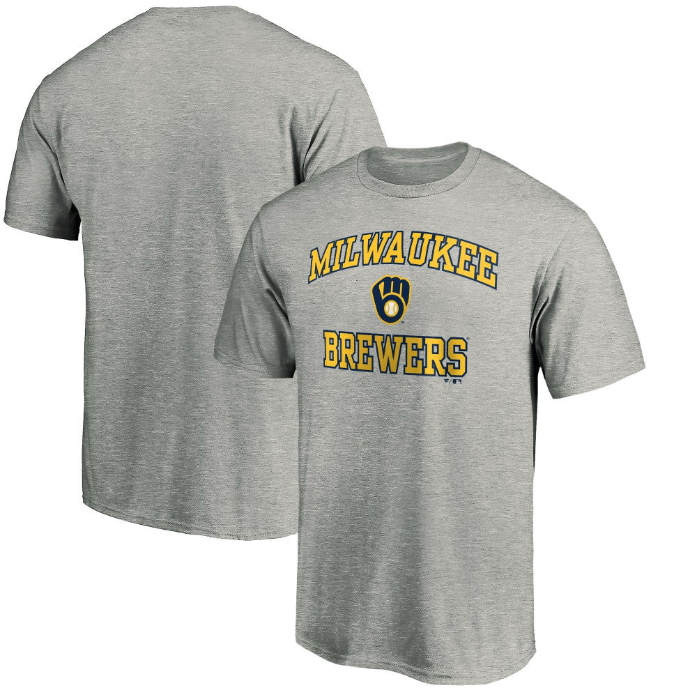 Milwaukee Brewers Heart & Soul T-Shirt - Heather Gray - MLB Sale