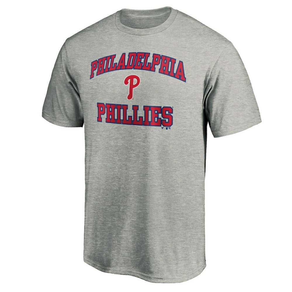 Philadelphia Phillies Heart & Soul T-Shirt - Heather Gray - MLB Lifestyle