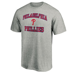 Philadelphia Phillies Heart & Soul T-Shirt - Heather Gray - MLB Lifestyle