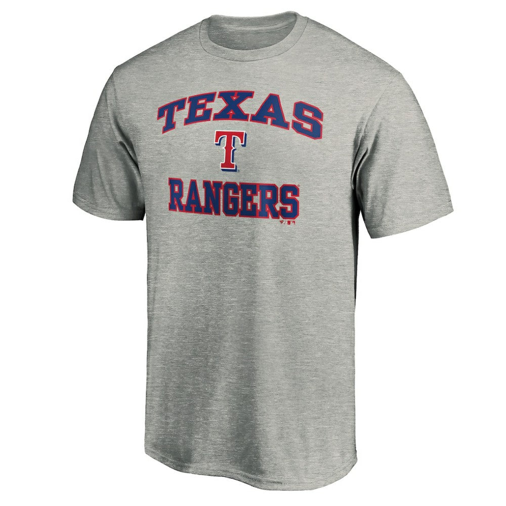 Texas Rangers Heart & Soul T-Shirt - Heather Gray - MLB on Sale