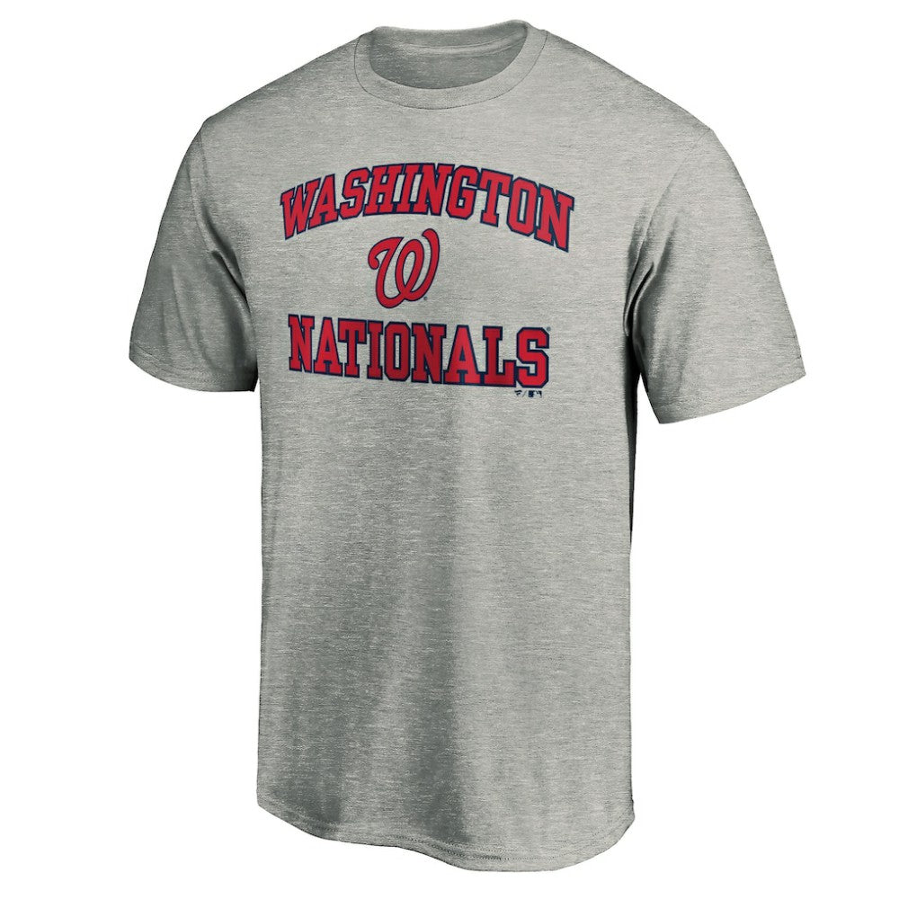 Washington Nationals Heart & Soul T-Shirt - Heather Gray - MLB Lifestyle