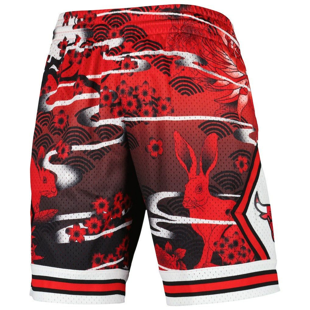 Chicago Bulls Lunar New Year Swingman Shorts Red | Mitchell & Ness Near Me