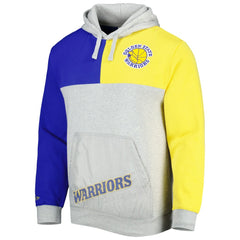 Golden State Warriors Tie-Breaker Pullover Hoodie for sale Heather Gray | Mitchell & Ness for sale