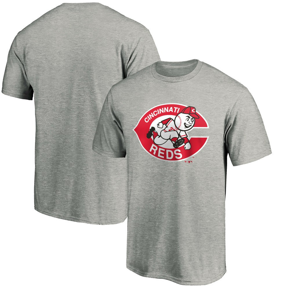 Cincinnati Reds Cooperstown Collection Forbes T-Shirt - Heather Gray - MLB Lifestyle