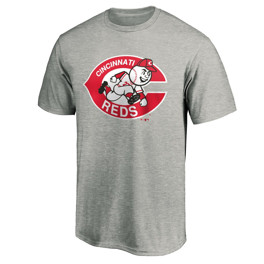 Cincinnati Reds Cooperstown Collection Forbes T-Shirt - Heather Gray - MLB Lifestyle