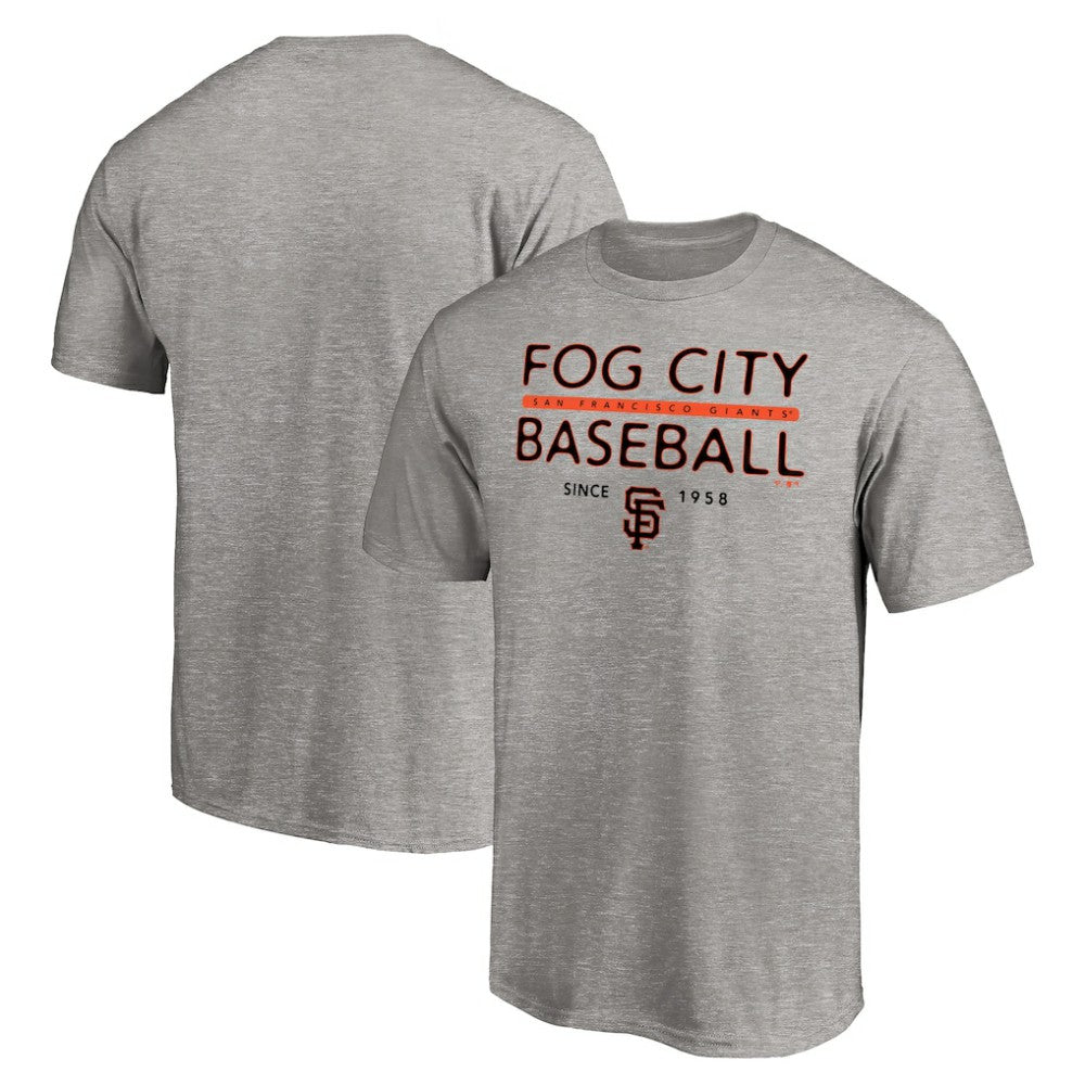 San Francisco Giants Fog City Baseball T-Shirt - Heather Gray - MLB on Sale