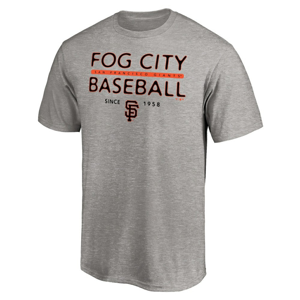 San Francisco Giants Fog City Baseball T-Shirt - Heather Gray - MLB on Sale