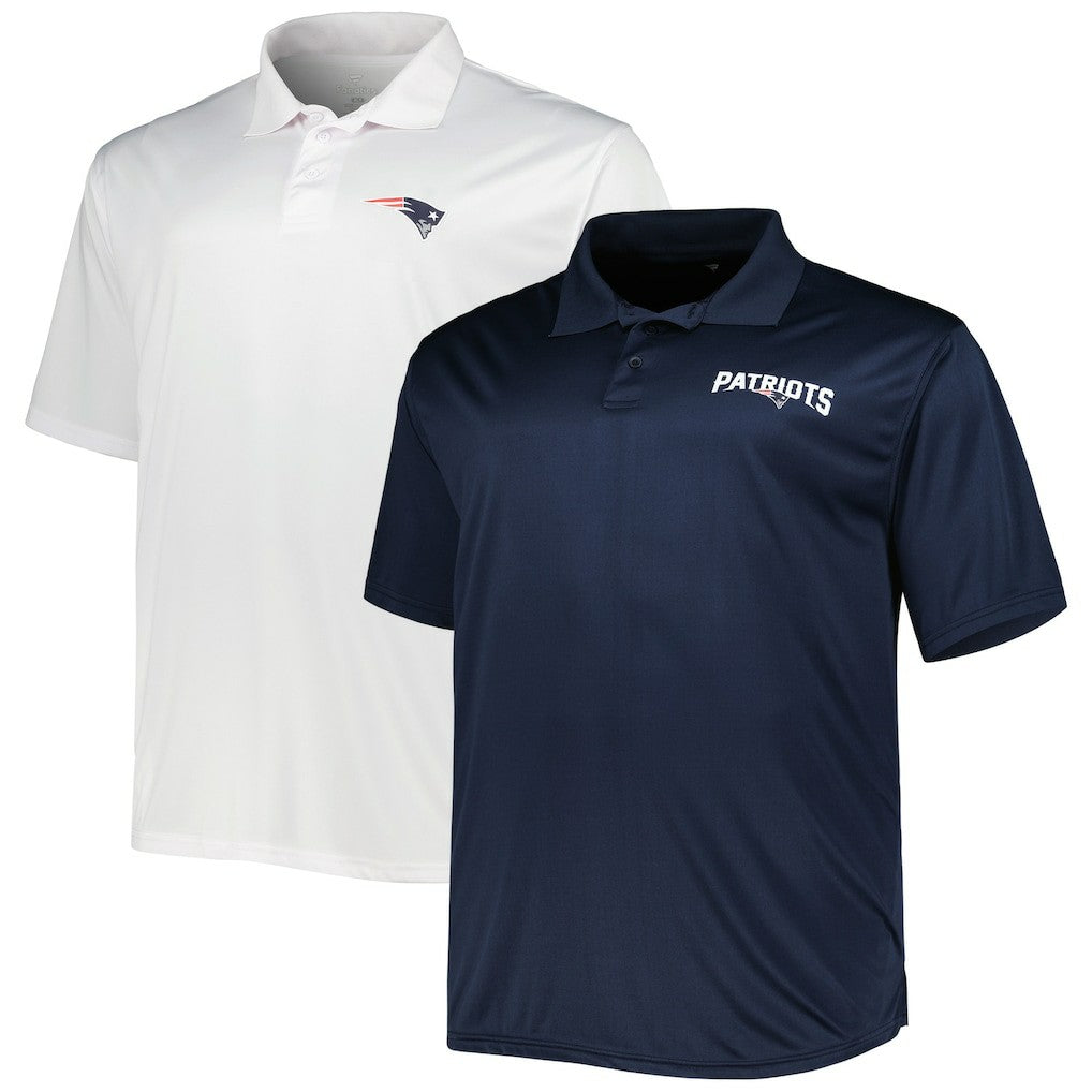 Fanatics New England Patriots Solid Two-Pack Polo Set Navy/White