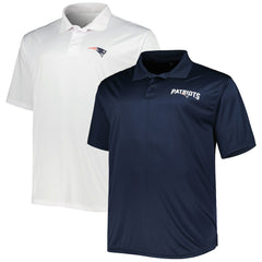 Fanatics New England Patriots Solid Two-Pack Polo Set Navy/White