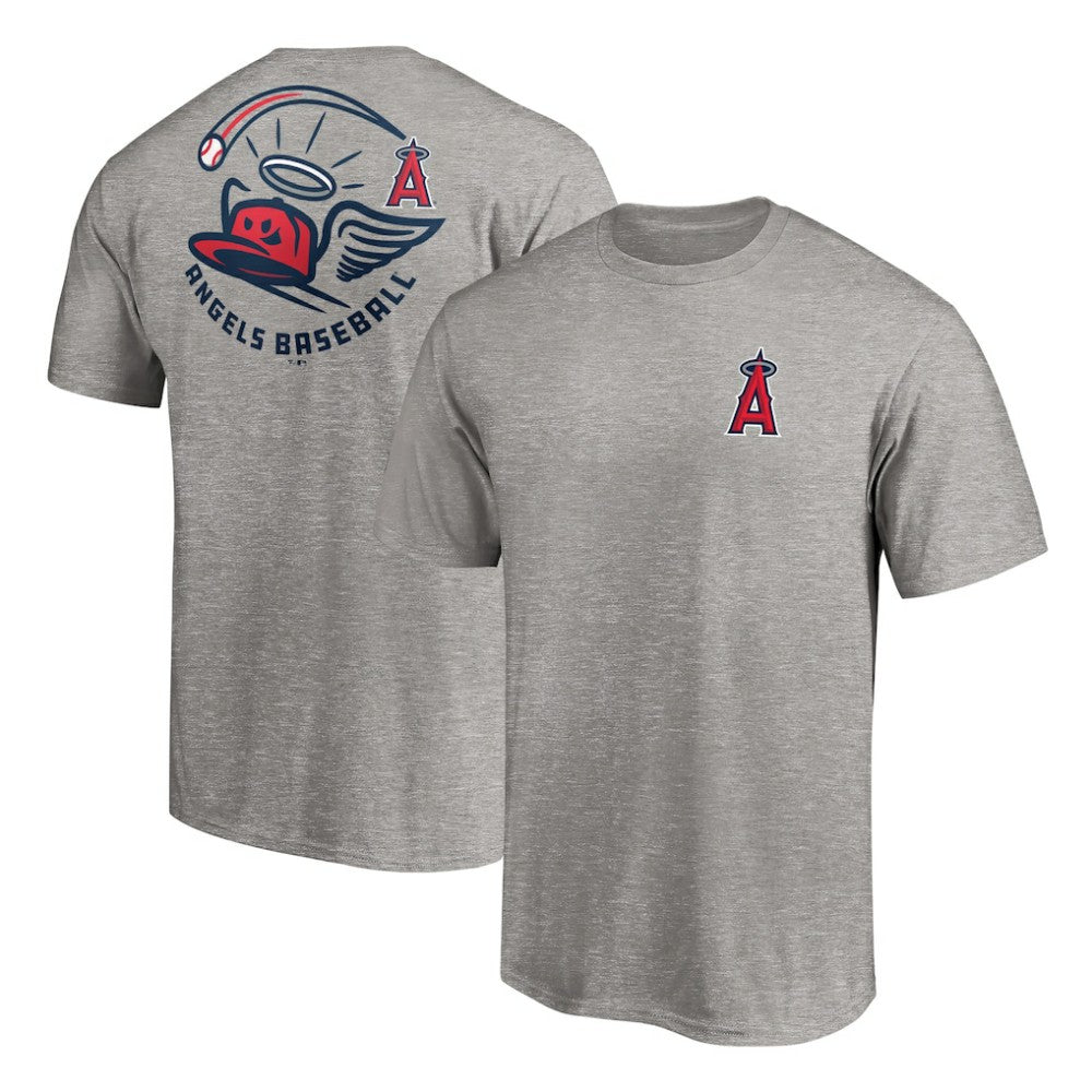 Los Angeles Angels Cappy T-Shirt - Heather Gray - MLB Discount