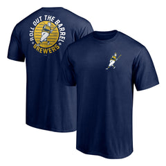 Milwaukee Brewers Roll Out the Barrel T-Shirt - Navy - MLB Online