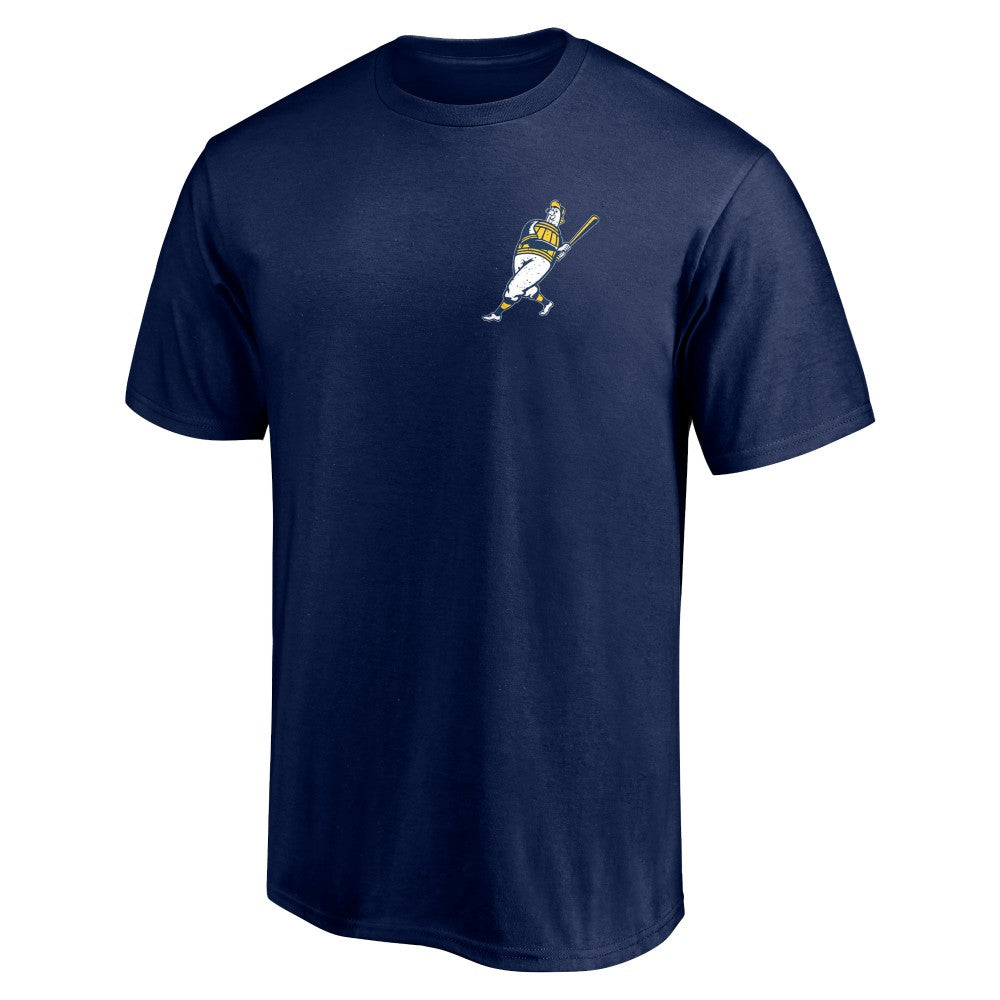 Milwaukee Brewers Roll Out the Barrel T-Shirt - Navy - MLB Online