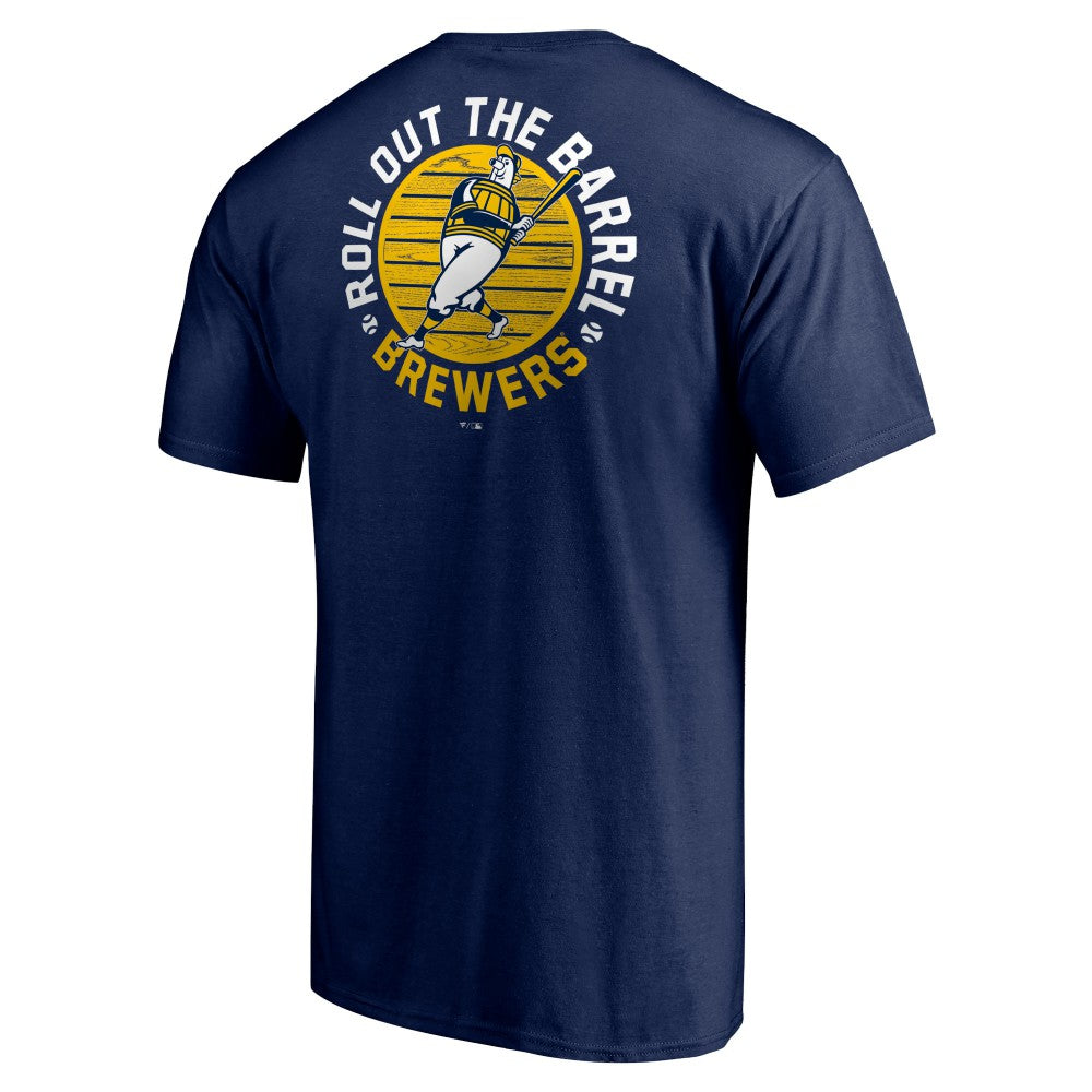 Milwaukee Brewers Roll Out the Barrel T-Shirt - Navy - MLB Online