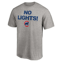 Chicago Cubs No Lights T-Shirt - Heather Gray - MLB Sale