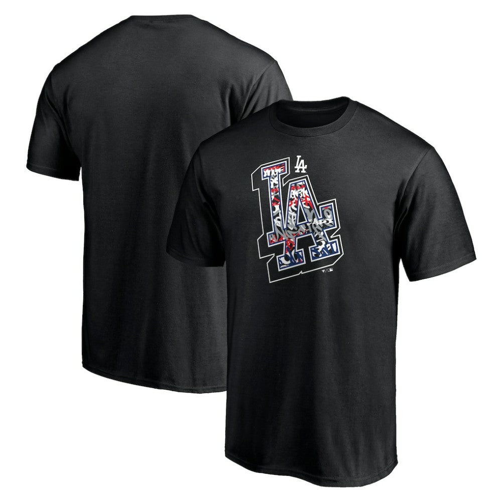 Los Angeles Dodgers Hometown Collection Tag T-Shirt - Black - MLB Online